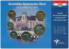 Hollandia 2000. 5c - 5G (6xklf) forgalmi sor karton tokban T:UNC
Netherlands 2000. 5 Cents - 5 Guld...