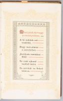[Szász Béla, ifj. (1868-1938)]: A Mi Atyánk. Bp., [1893], Hornyánszky Viktor, [28] p. Aranyozott egé...