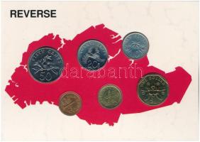 Szingapúr 1989. 1c-1$ (6xklf) forgalmi sor karton lapon T:UNC
Singapore 1989. 1 Cent - 1 Dollar (6x...