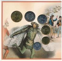 Ausztria 2001. 10gr-20Sch (6xklf) forgalmi sor karton díszlapon T:UNC
Austria 2001. 10 Groschen - 2...