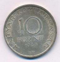 1948. 10Ft Ag "Széchenyi" T:AU,XF patina, korábbi tisztításból származó felületi karcok Adamo EM2