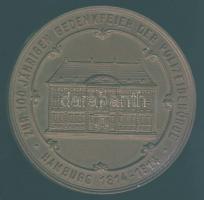 Németország Hamburg 1914 "100 éves jubileumi emlékvásár a rendőrhatóság javára" bronz emlé...