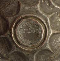 Ón lőportartó XIX. sz. ... tollitáka felirattal. 21 cm