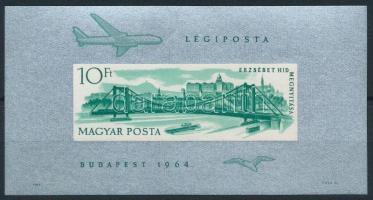 1964 Erzsébet híd vágott blokk (20.000)