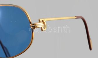 Cartier napszemüveg. Eredeti. Aranyozott jelzett, Junior méret 13 cm, karcmentes