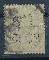 Nagy-Britannia 1883 Mi 77 céglyukasztással (Mi EUR 160.-)