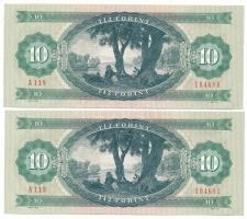 1975. 10Ft (2x) sorszámkövetők "A 118 04680 - A 118 04681" T:AU
Adamo F8