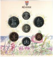 Egyesült Királyság 1989. 1p - 1P (7xklf) forgalmi sor szettben karton dísztokban T:BU
United Kingdo...