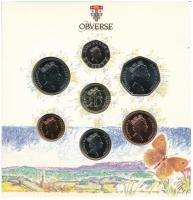 Egyesült Királyság 1989. 1p - 1P (7xklf) forgalmi sor szettben karton dísztokban T:BU
United Kingdo...