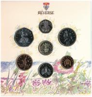 Egyesült Királyság 1989. 1p - 1P (7xklf) forgalmi sor szettben karton dísztokban T:BU
United Kingdo...