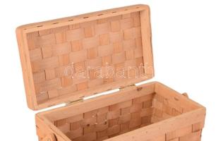 Piknik kosár. Fa. Jó állapotban 30 cm