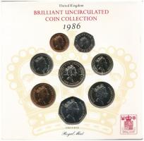 Nagy-Britannia 1986. 1p-2P (8xklf) forgalmi sor karton díszcsomagolásban T:BU
Great Britain 1986. 1...