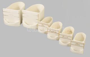 6 db fajansz fűszeres fiókok két méretben 7x12 cm, 11x16 cm