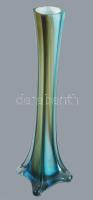 Muranói váza. többrétegű, anyagában színezett, hibátlan 25 cm