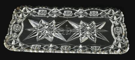 Kristály tálca. Hibátlan 20x35 cm