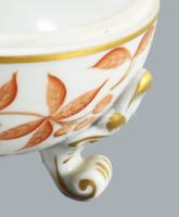 Herendi Zova mintás bonbonniere. Kézzel festett, jelzett, minimális kopással d: 11 cm