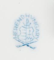 Herendi Zova mintás bonbonniere. Kézzel festett, jelzett, minimális kopással d: 11 cm