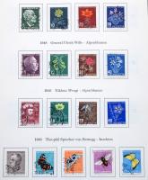 1912-1979 Svájc szinte teljes használt Pro Juventute és Patria gyűjtemény, előnyomott svájci 34 albu...