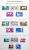 1912-1979 Svájc szinte teljes használt Pro Juventute és Patria gyűjtemény, előnyomott svájci 34 albu...