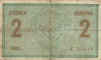 Ausztria/Osztrák-magyar Bank 1914. 2K (10x) közte vastag "C"-vel is T:III,III-