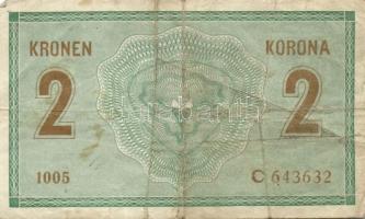 Ausztria/Osztrák-magyar Bank 1914. 2K (10x) közte vastag "C"-vel is T:III,III-