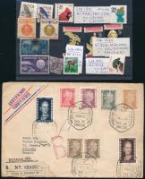 Kis vegyes tétel sok régivel, sok postatiszta USA, levelek, stb.