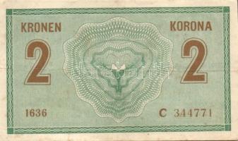 Ausztria/Osztrák-magyar Bank 1914. 2K (10x) legtöbb vastag "C"-vel T:II-,III,III-