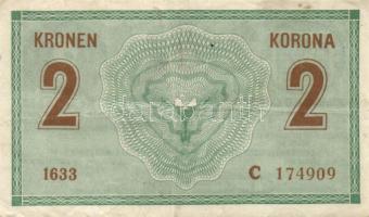 Ausztria/Osztrák-magyar Bank 1914. 2K (10x) legtöbb vastag "C"-vel T:II-,III,III-