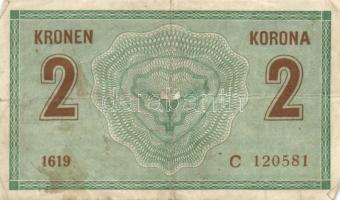 Ausztria/Osztrák-magyar Bank 1914. 2K (10x) legtöbb vastag "C"-vel T:II-,III,III-