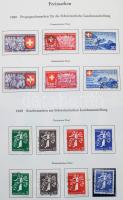 1881-1980 Svájc szinte teljes használt gyűjtemény, Pro Juventute és Patria nélkül, légiposta és port...
