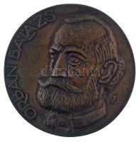 Tőrös Gábor (1934-2021) DN "Orbán Balázs" öntött bronz emlékérem (145mm) T:XF
