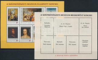 1984 Festmény (XXII.) - A Szépművészeti Múzeum ellopott kincsei sima + ajándék blokk (35.500)