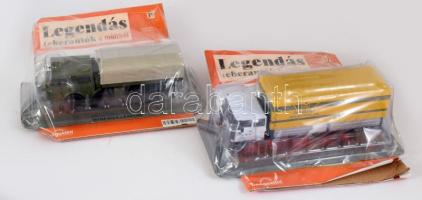 2 darab Legendás teherautók makett Tatra 8x8 Kolos, Rába L22 6x2 bontatlan csomagolásban
