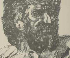 Szalay Lajos (1909-1995): Páros. Ofszetnyomat, papír, jelzett a nyomaton, számozott (2/100), üvegeze...