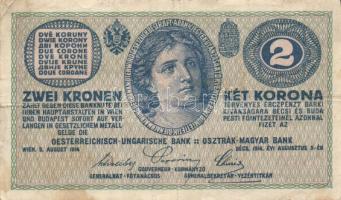 Ausztria/Osztrák-magyar Bank 1914. 2K (10x) T:III,III-,IV