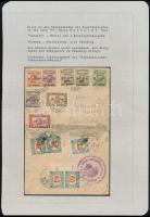 Nyugat-Magyarország II. 1921 Levél Nagymartonból Szombathelyre 8 db halálfejes megszállási bélyeggel...