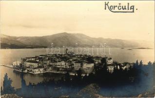 Korcula, Curzola; general view, island. photo