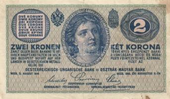 Ausztria/Osztrák-magyar Bank 1914. 2K (10x) T:III,III-,IV