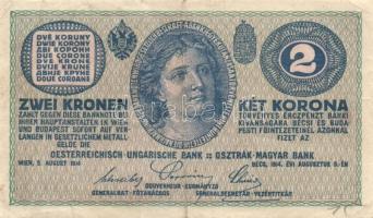 Ausztria/Osztrák-magyar Bank 1914. 2K (10x) T:III,III-,IV