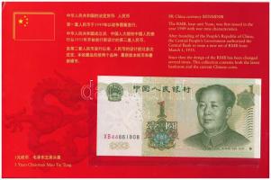 Kína 1984-2006. 1f-1Y (6xklf) forgalmi összeállítás + 1999. 1Y bankjegy, karton díszcsomagolásban T:...