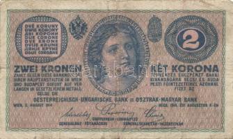 Ausztria/Osztrák-magyar Bank 1914. 2K (8x) T:III,III-