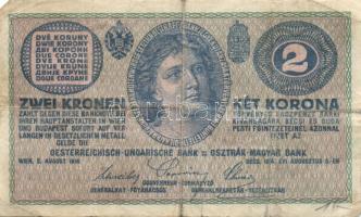 Ausztria/Osztrák-magyar Bank 1914. 2K (7x) T:III,IV