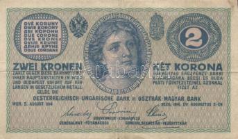 Ausztria/Osztrák-magyar Bank 1914. 2K (7x) T:III,IV