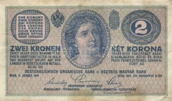 Ausztria/Osztrák-magyar Bank 1914. 2K (7x) T:III,IV