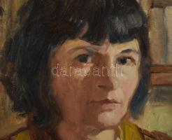 Örményi Mária, Szüle Péterné (1890 k.-): Önarckép. Olaj, vászon, kartonon. Jelezve balra lent. 26x20...