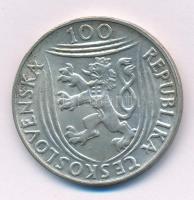 Csehszlovákia 1951. 100K Ag "30. évforduló - Kommunista Párt" T:AU,XF patina
Czechoslovak...