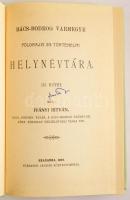 Iványi István: Bács-Bodrog vármegye földrajzi és történelmi helynévtára I-II. Szabadka, 1909-es kiad...