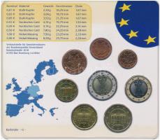 Németország 2003G 1c-2E (8xklf) forgalmi szett műanyag tokban T:UNC
Germany 2003G 1 Cent - 2 Euro (...