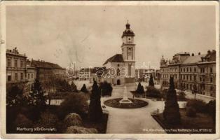 Maribor, Marburg a. d. Drau; Dr. Domplatz. Künstlerkarte v. Franz Knollmüller No. 503/22. 1913. / church (tear)