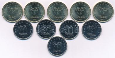 2020. 10Ft (5x) + 20Ft Cu-Ni (5x) "Tisztelet a hősöknek" T:UNC,AU